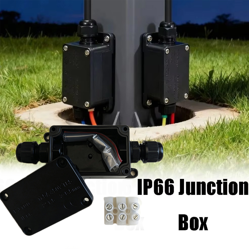 Outdoor Power Wire - 1pc 2 Way Outdoor Waterproof IP66
