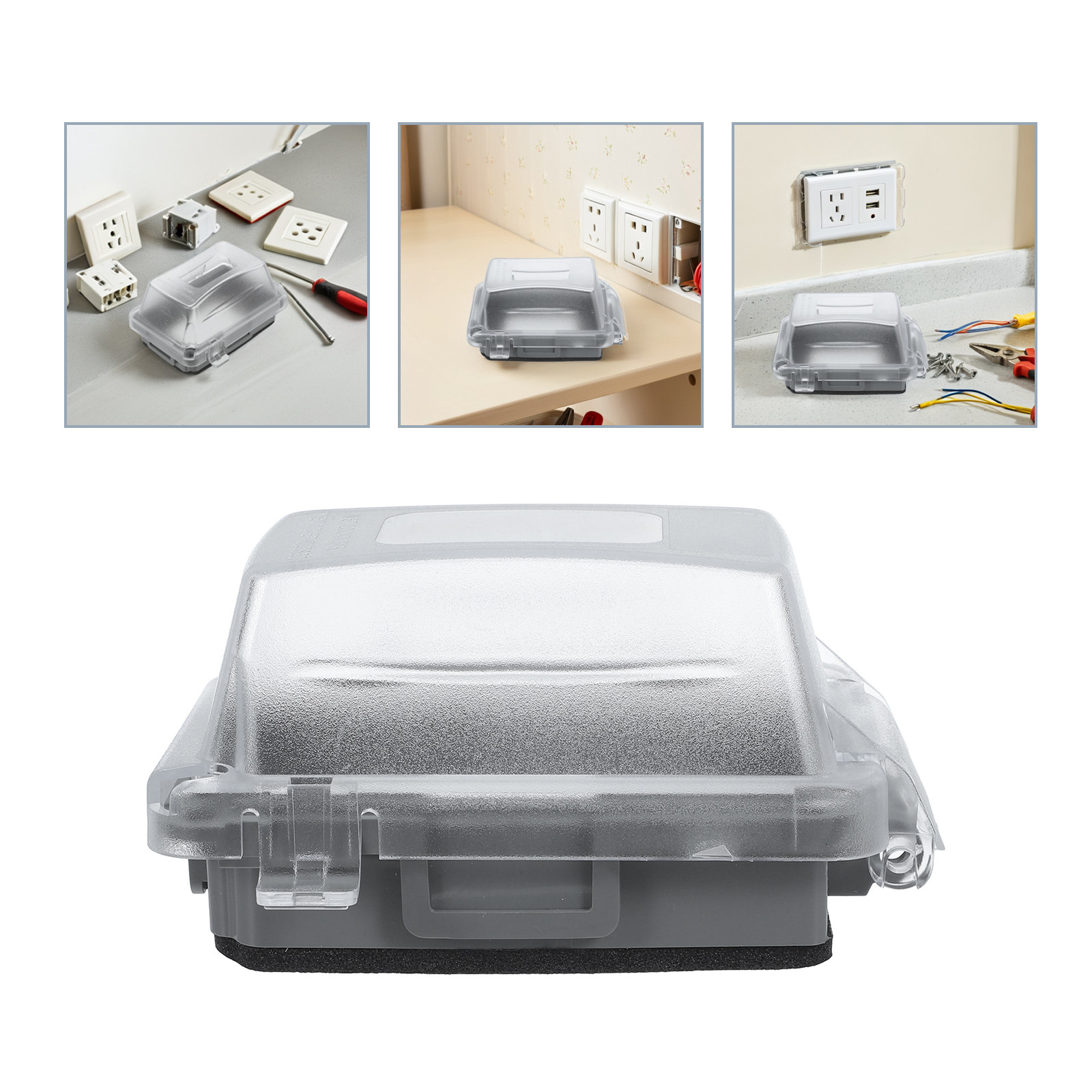 Outdoor Power Receptacle - Waterproof Power Receptacle Box Dustproof Wall