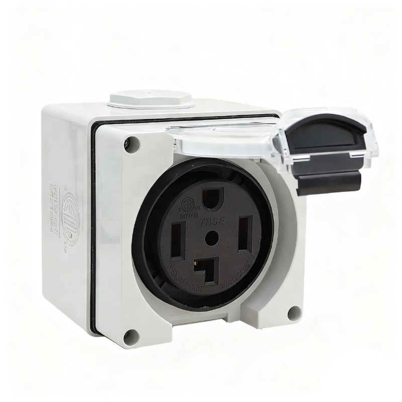 Outdoor Power Receptacle - 30Amp Power Outlet Box NEMA 14-30R