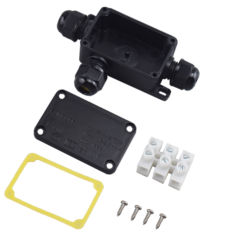 Outdoor Power Wire - 3 Way Outdoor Waterproof IP66 Electrical