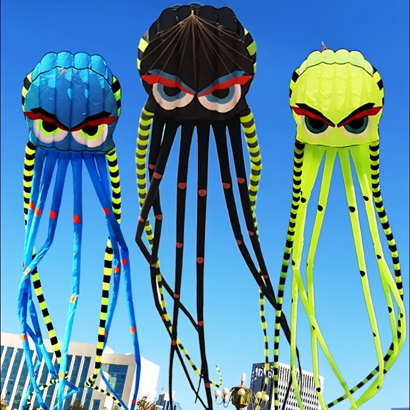 Outdoor Power Reel - 3D 8-Meter Octopus Kite Large Animal