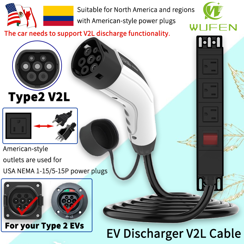Outdoor Power Wire - WUFEN Portable Type 2 V2L Cable