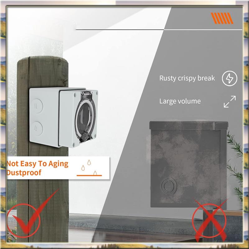Outdoor Power Receptacle - AA46 HOT-50Amp Outdoor Power Outlet Box,