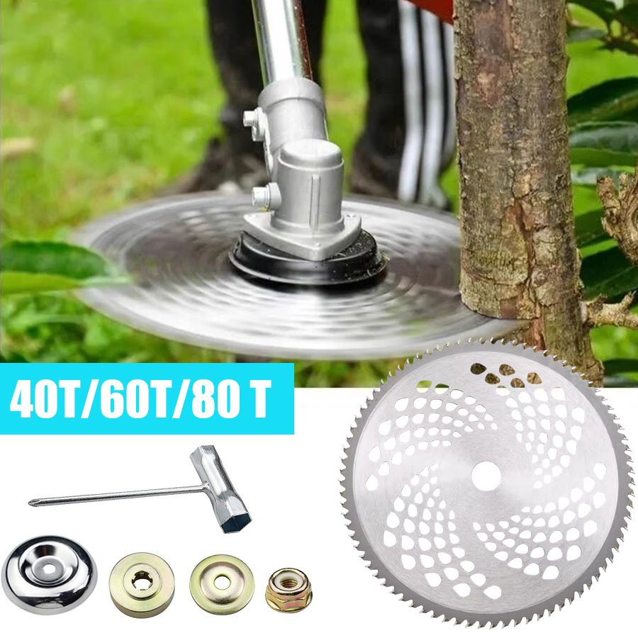 Stump Grinder Attachment - Universal 40/60/80 Teeth 255mm Lawn Mower