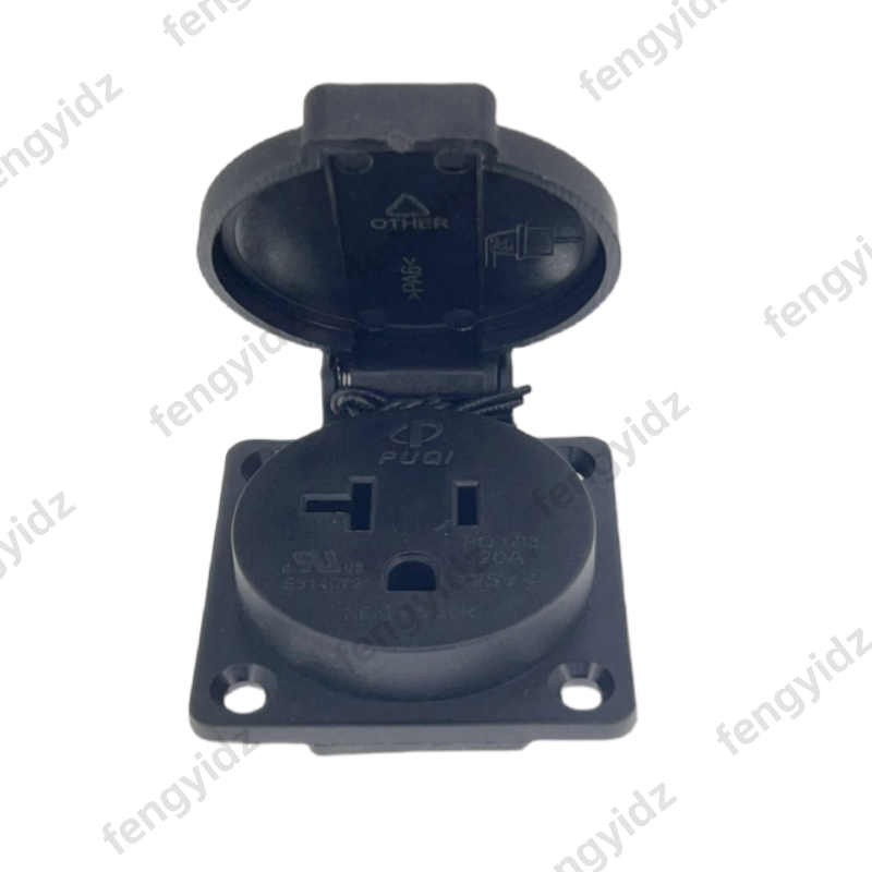 Black 125V 15A 20A IP44 CE Ame - Outdoor Power Receptacle recension och pris
