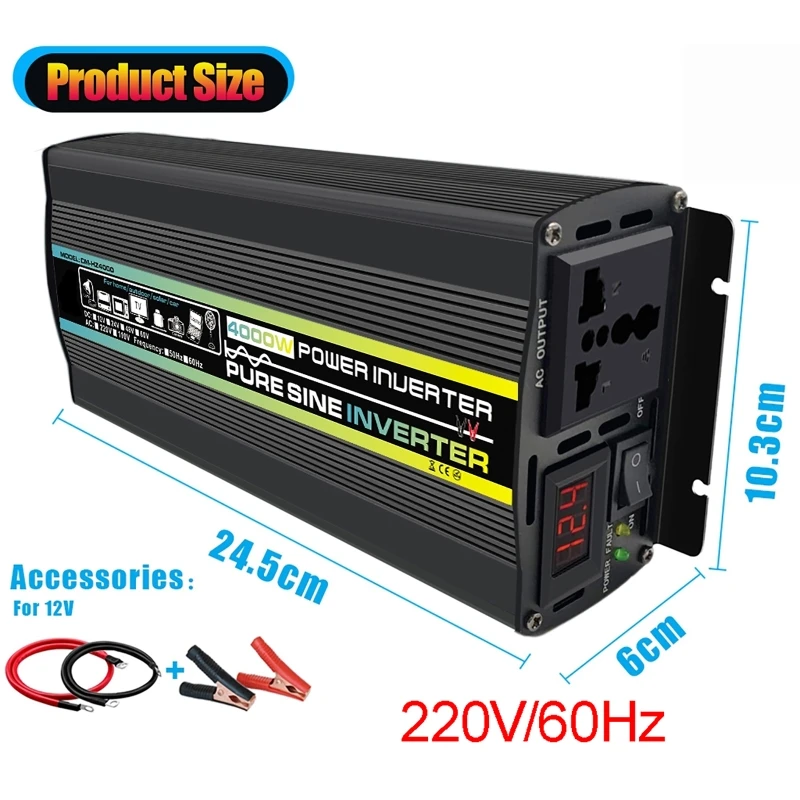 4000W Pure Sine Wave Car Inver - Outdoor Power Inverter recension och pris