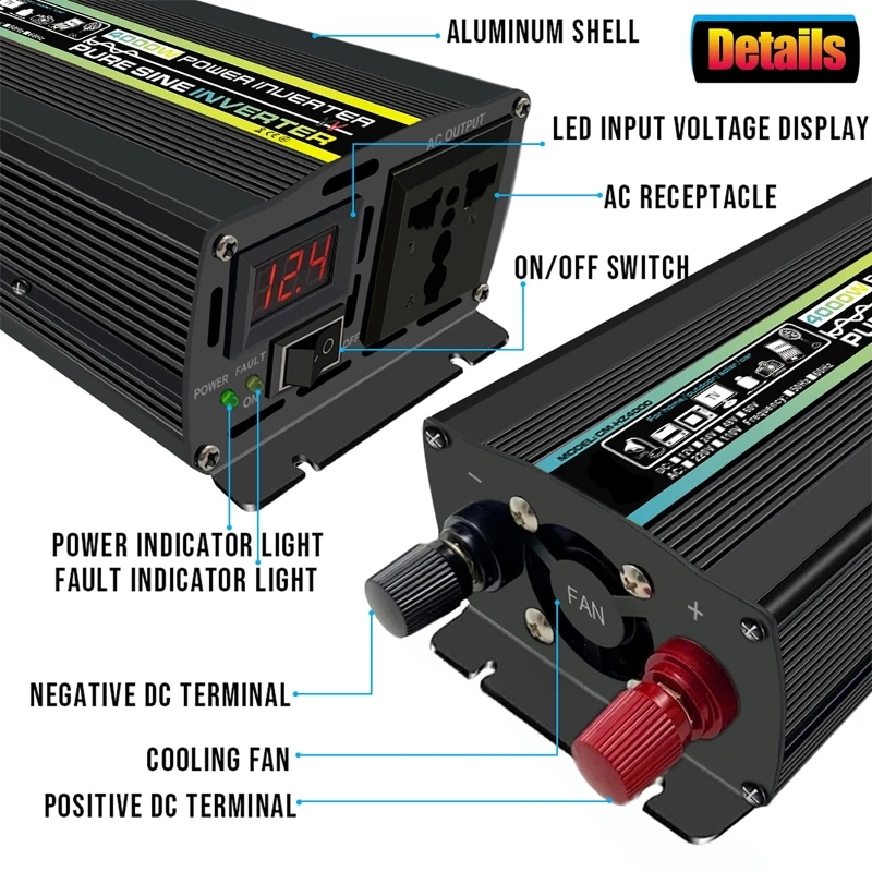 4000W Pure Sine Wave Car Inver - Outdoor Power Inverter recension och pris