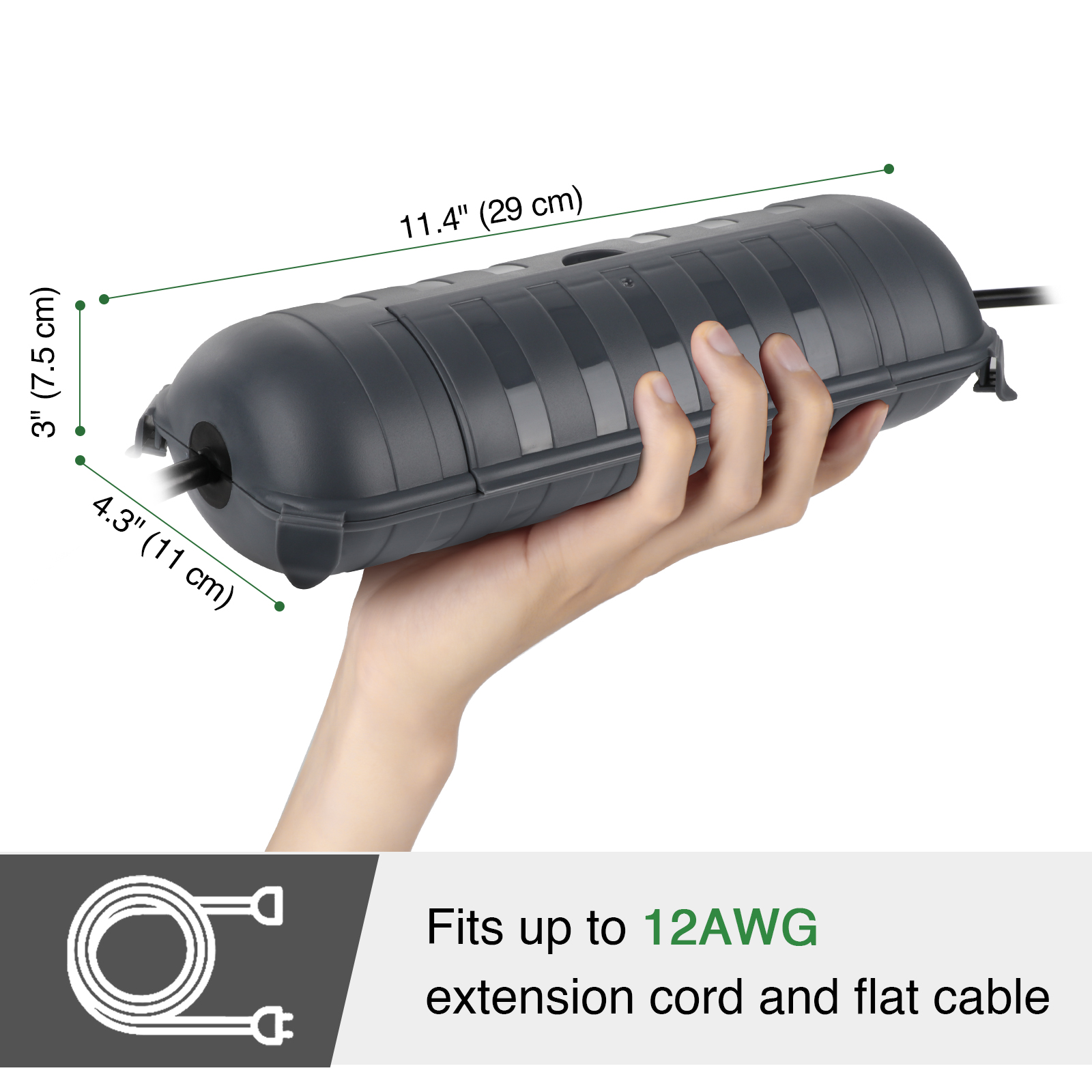 Large Weatherproof Outdoor Ele - Outdoor Power Wire recension och pris