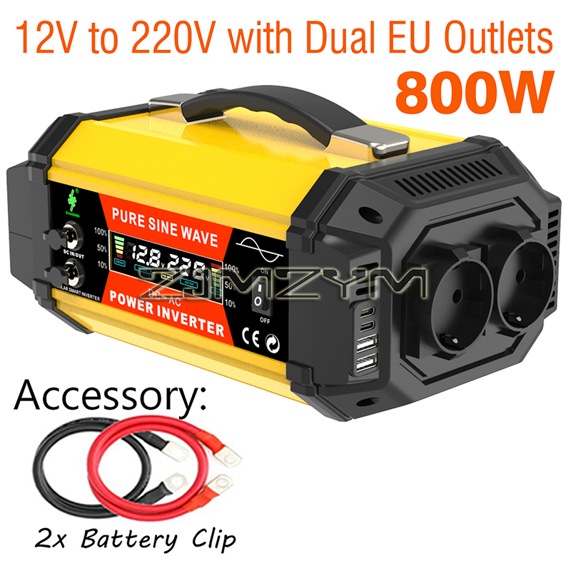 500W/800W/1000W Pure Sine Powe - Outdoor Power Inverter recension och pris