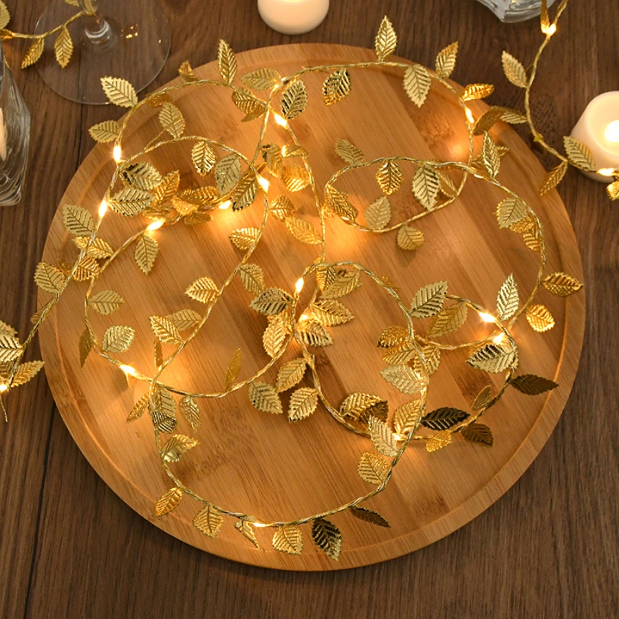 Golden Leaf Rattan Copper Wire - Outdoor Power Wire recension och pris