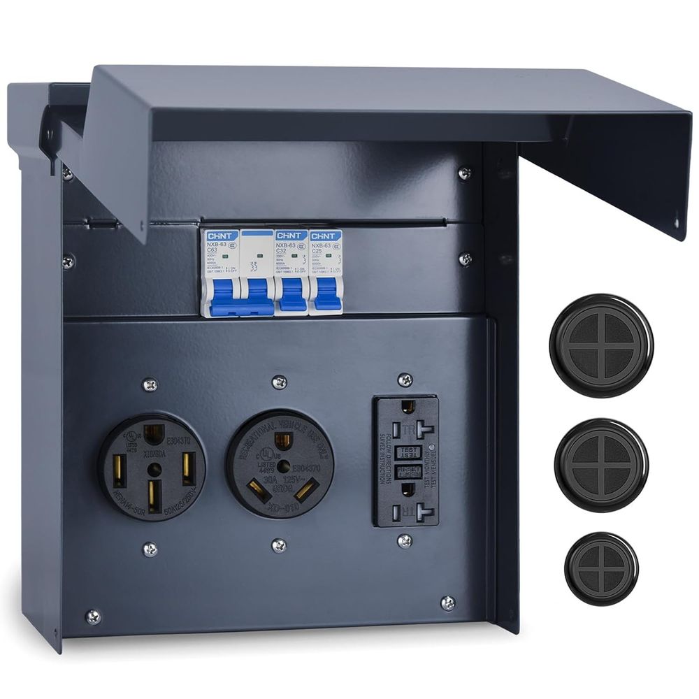 RV Electrical Panel with Break - Outdoor Power Receptacle recension och pris