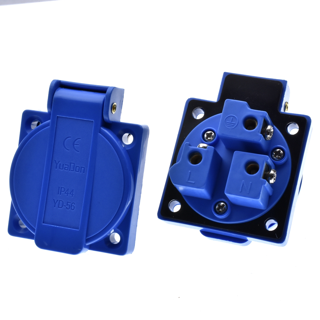 1pcs Britain Black Blue 13A 25 - Outdoor Power Receptacle recension och pris