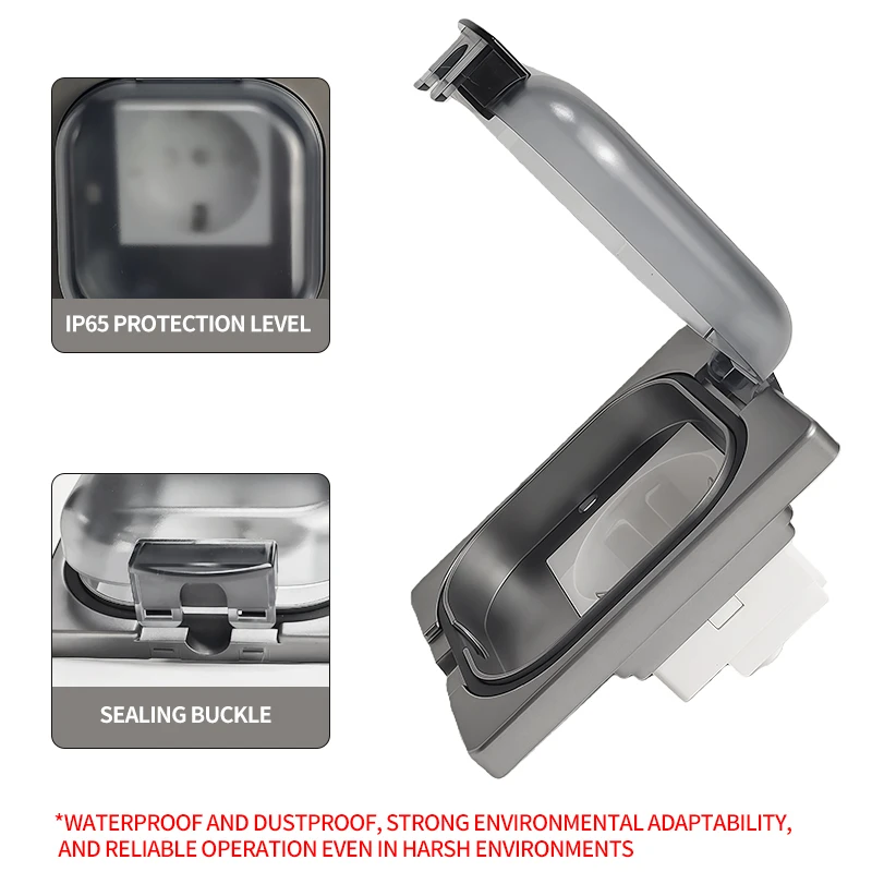 IP65 Waterproof Outdoor Socket - Outdoor Power Receptacle recension och pris
