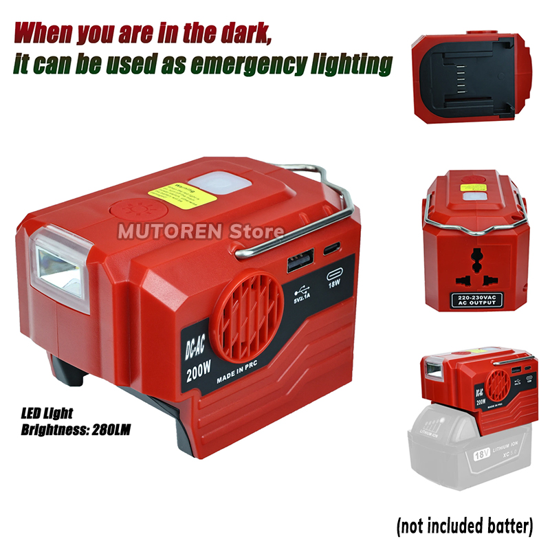 200W Portable Power Inverter 1 - Outdoor Power Inverter recension och pris