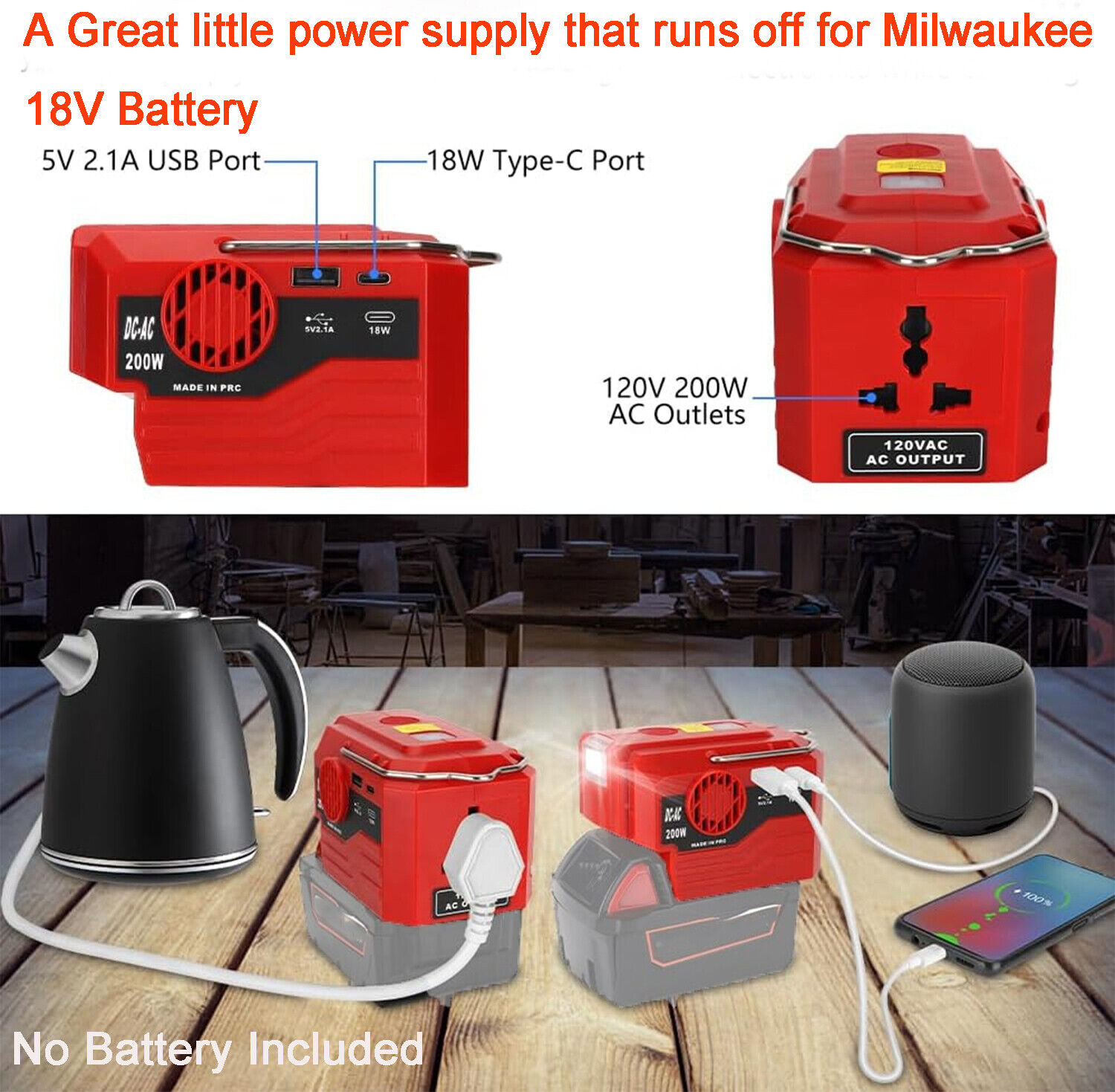 200W Portable Power Inverter 1 - Outdoor Power Inverter recension och pris