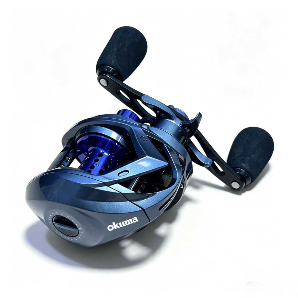 New Okuma Long Cast Baitcastin - Outdoor Power Reel recension och pris