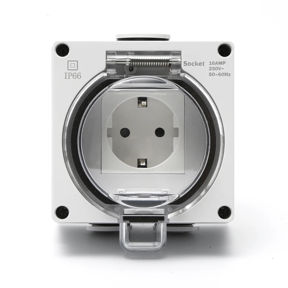 IP66 waterproof power receptac - Outdoor Power Receptacle recension och pris