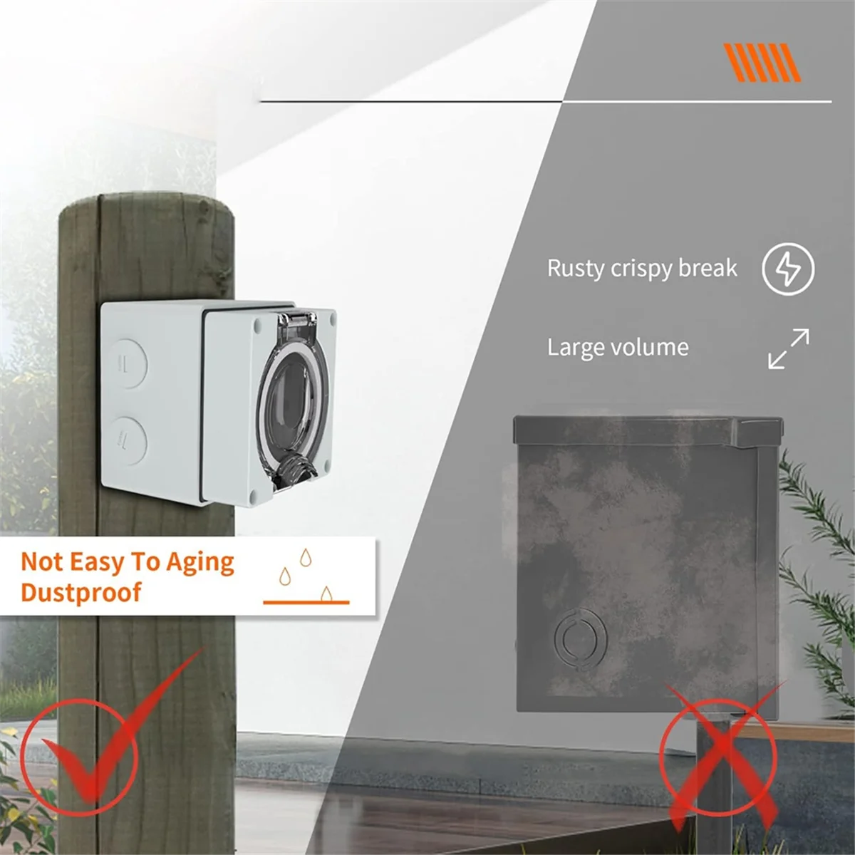 Power Outlet Box, 125/250Volt  - Outdoor Power Receptacle recension och pris