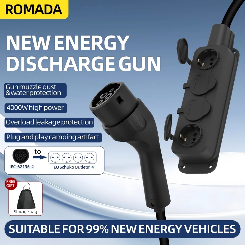 Portable 16A 4KW V2L Cable Ele - Outdoor Power Wire recension och pris