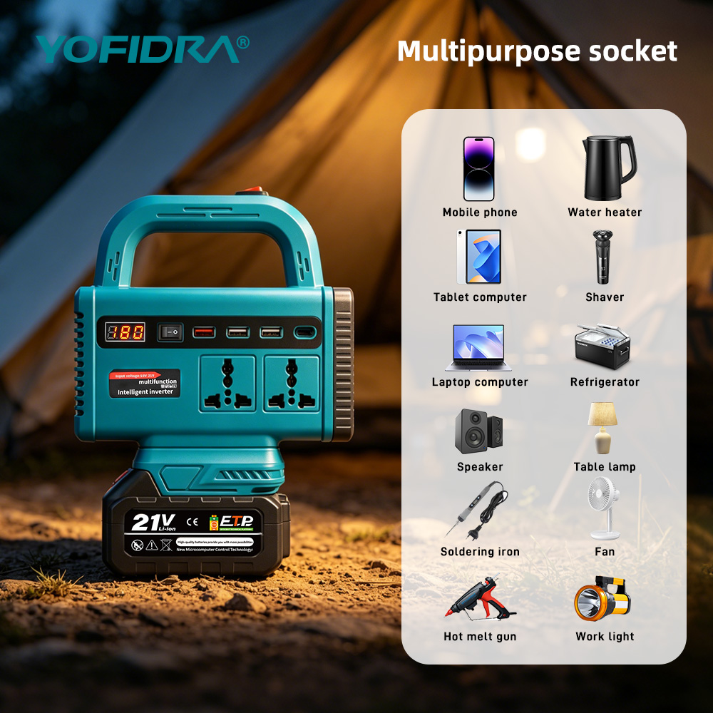 YOFIDRA 220V Portable Power In - Outdoor Power Inverter recension och pris