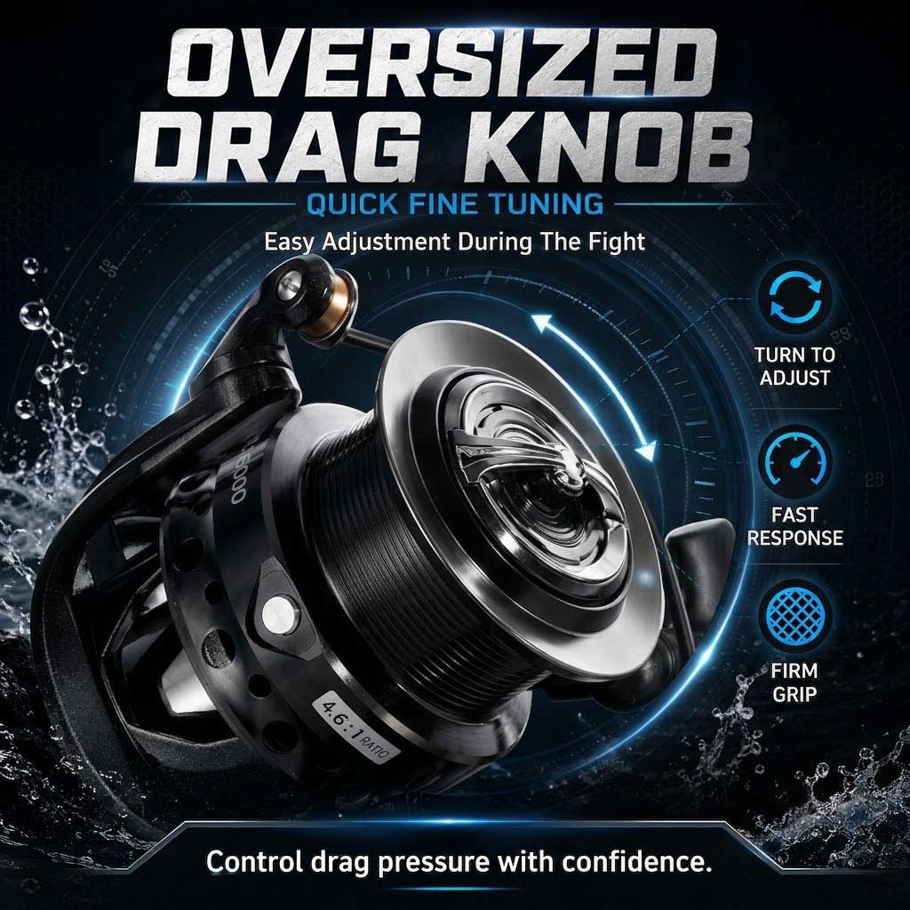 SAMOLLA Dual Brake Spinning Re - Outdoor Power Reel recension och pris