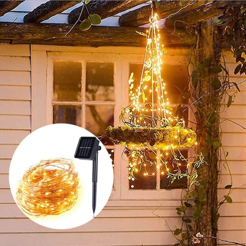 100 LED Solar Fairy Waterproof - Outdoor Power Wire recension och pris