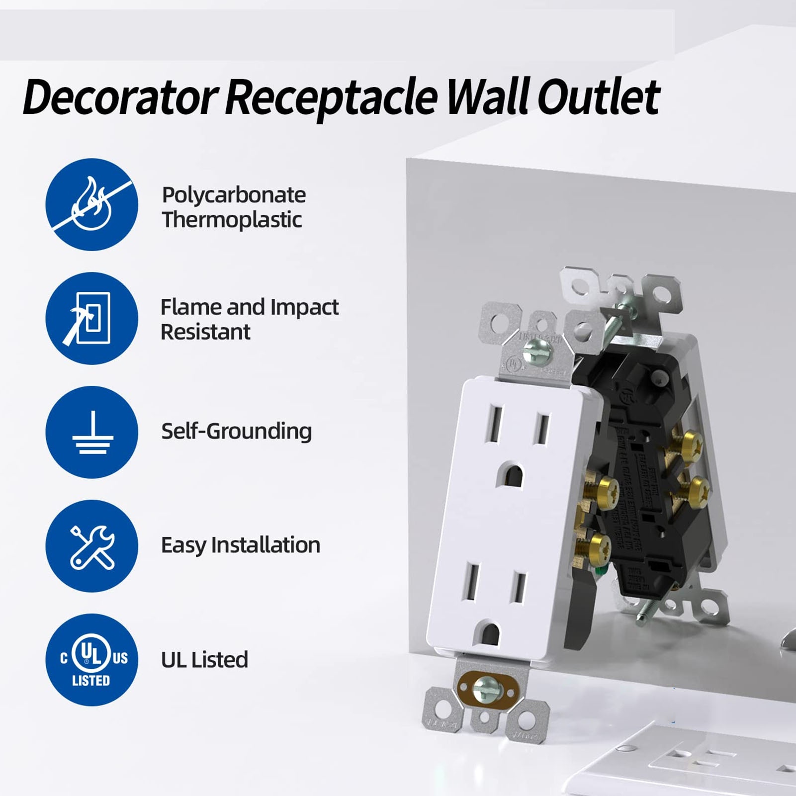 Weatherproof Outlet with Cover - Outdoor Power Receptacle recension och pris