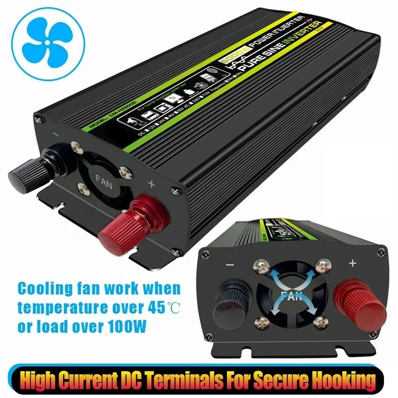 6000W DC12/24V to AC 220V Pure - Outdoor Power Inverter recension och pris