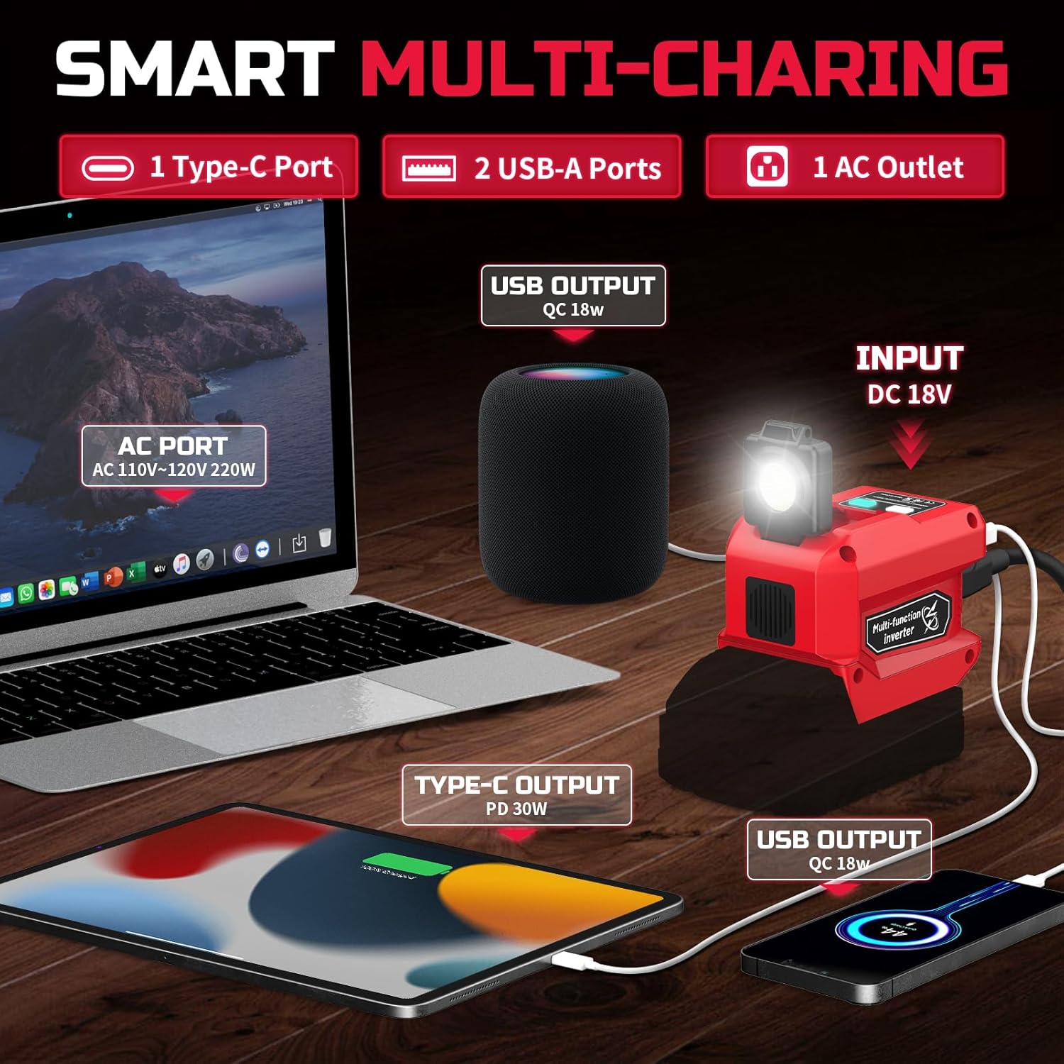 Kzreect 220W Power Inverter Co - Outdoor Power Inverter recension och pris
