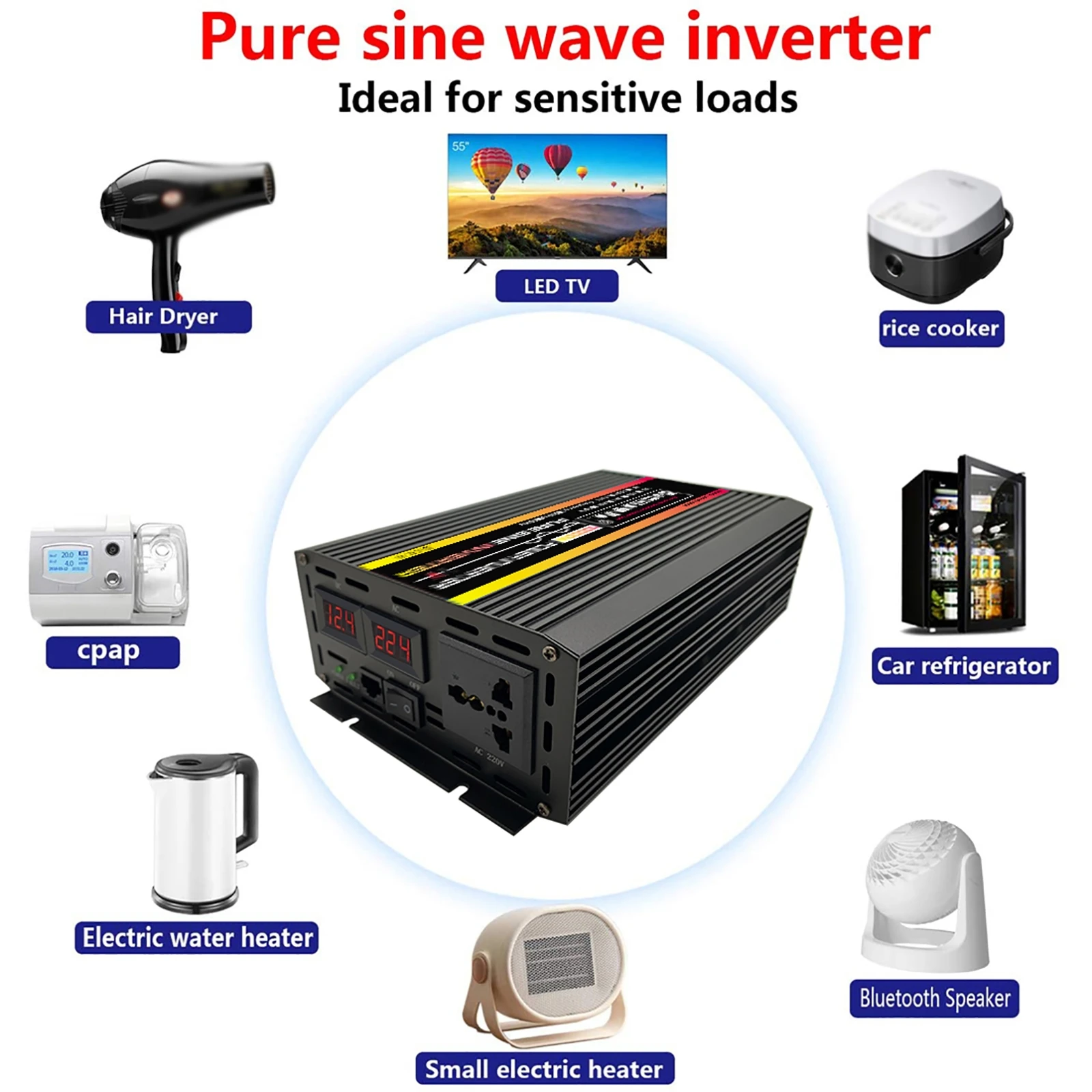 10000/12000W Pure Sine Wave In - Outdoor Power Inverter recension och pris